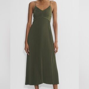 Aritzia Celebrate dress in dark olive
